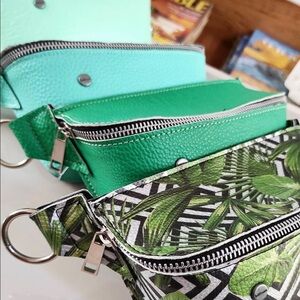 Argentinian vegan leather Belt Bag Fanny pack Riñoneras crossbody bag mint